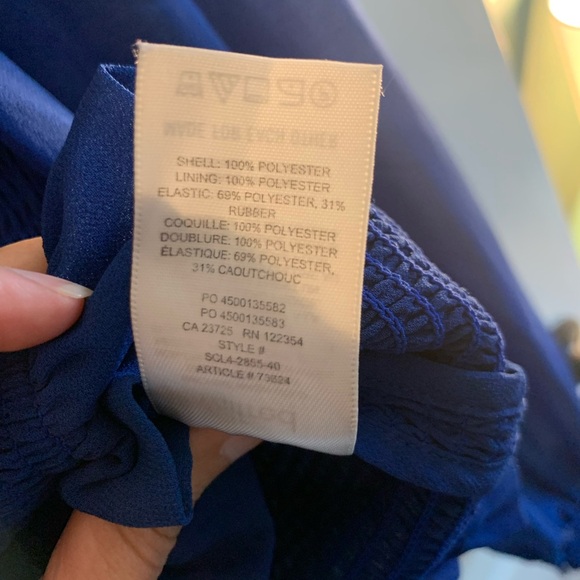 Wilfred smocked blouse in blue - Picture 6 of 6